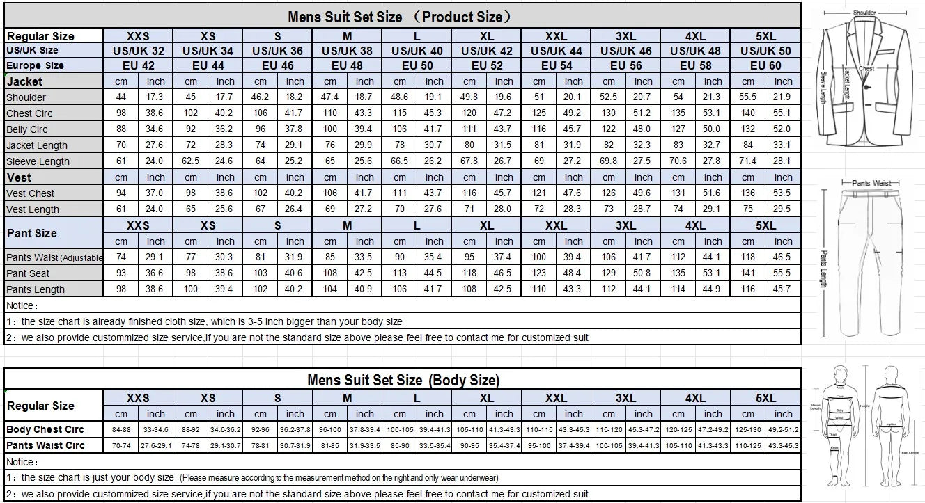 (Jacket + Vest + Pants) Suits for Men Casual Business Suit High-End Social Formal Suit 3 Pcs Set Groom Wedding Men