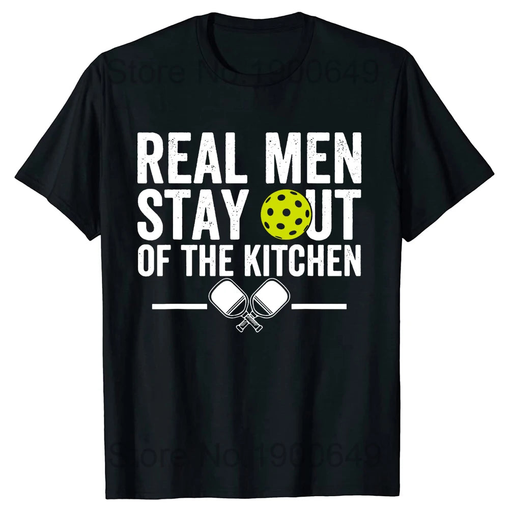 Vintage “Real Men Stay Out of the Kitchen” Short Sleeve Tee
