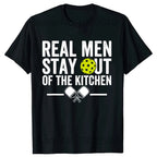 Vintage “Real Men Stay Out of the Kitchen” Short Sleeve Tee
