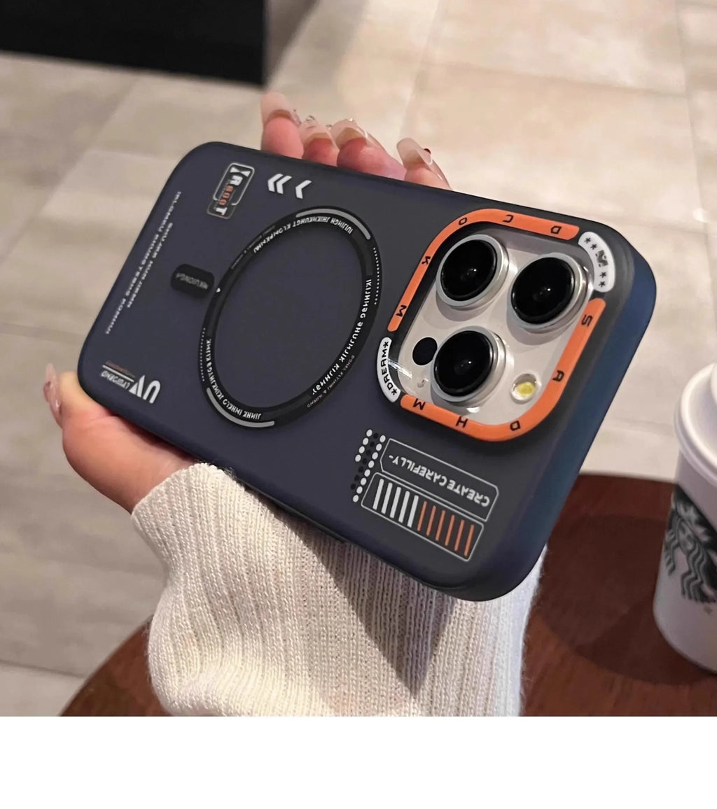 Luxury Magnetic Clear Phone Case for iPhone 17 Pro Max 16 12 13 14 15 Magsafe Wireless Charge Frosted Protector Macsafe Cover