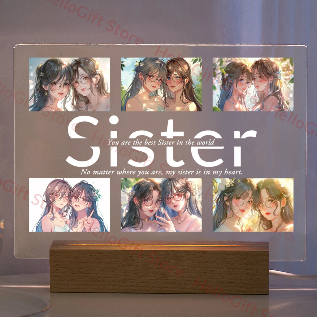 Custom Photo & Text Night Light