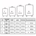 Thick Elastic World Map Luggage Cover