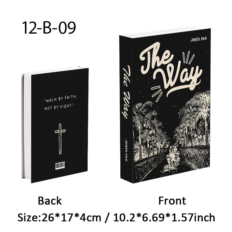 Faux Bible-Inspired Coffee Table Decor