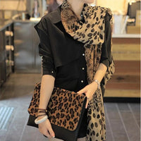 Fashion Leopard Print Chiffon Scarf High Quality Women's Scarf Shawl All Matching Sister Party Photo Dress With Gifts For Friend