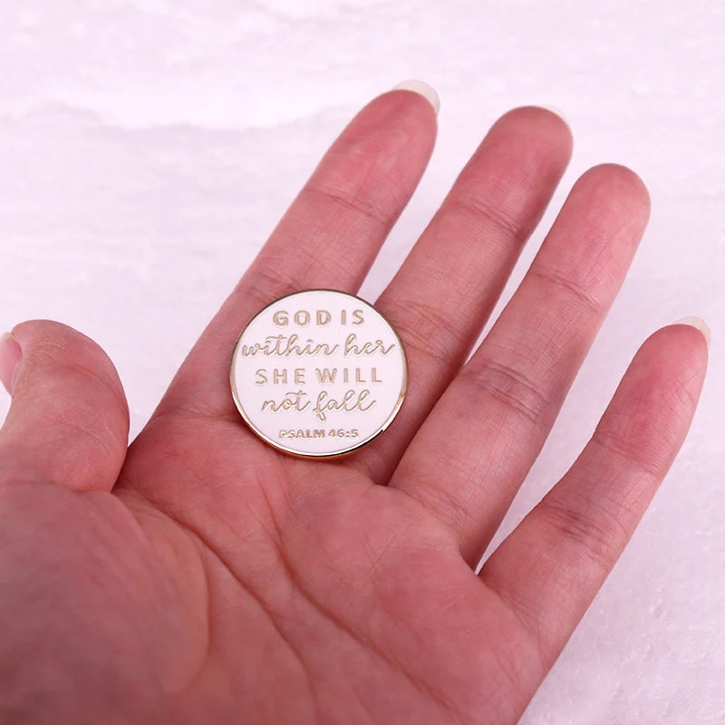 Faith-Inspired Enamel Pin