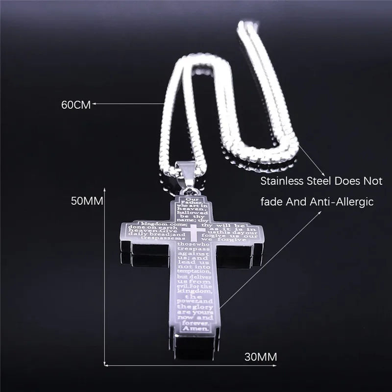 Christian Bible Cross Necklace
