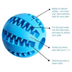 Interactive Chewing Rubber Ball Toy For Pets