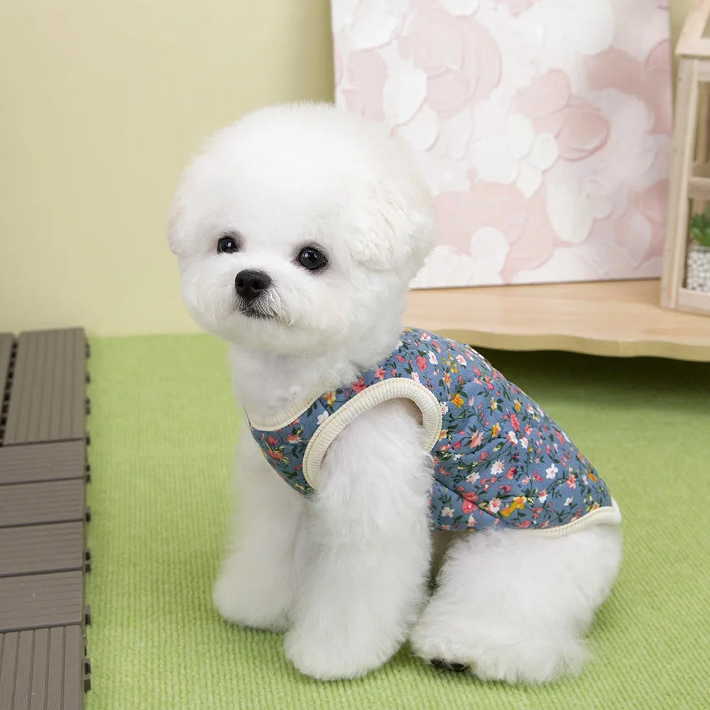 Winter Floral Dog Jacket