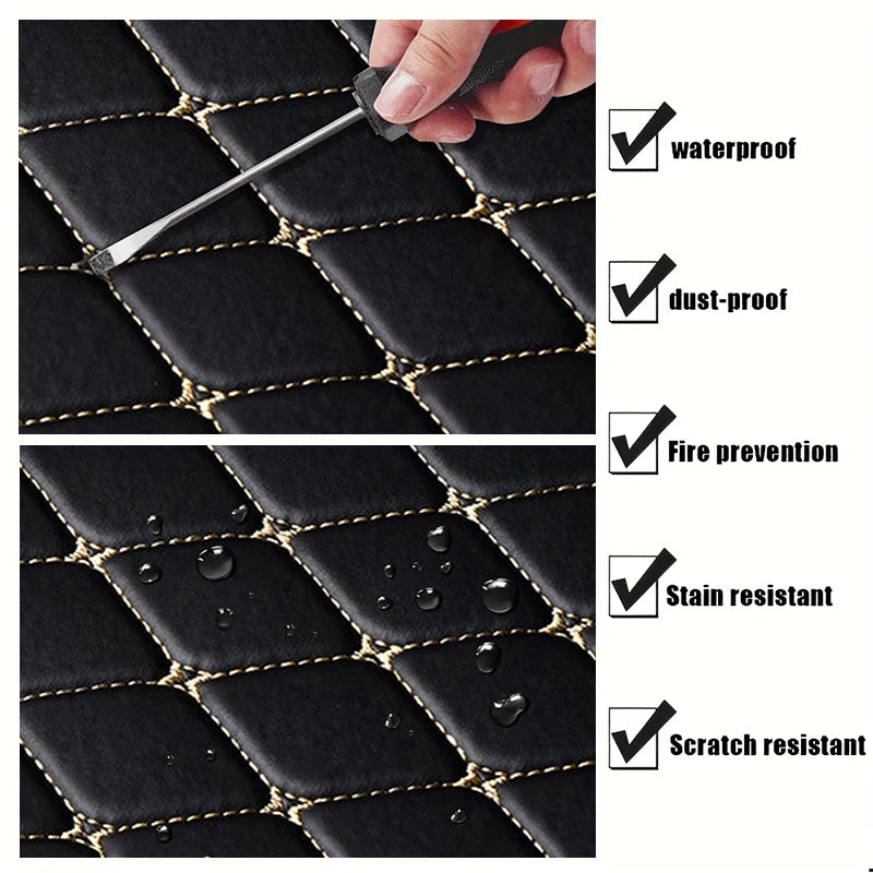 Waterproof PU Leather Car Floor Mats