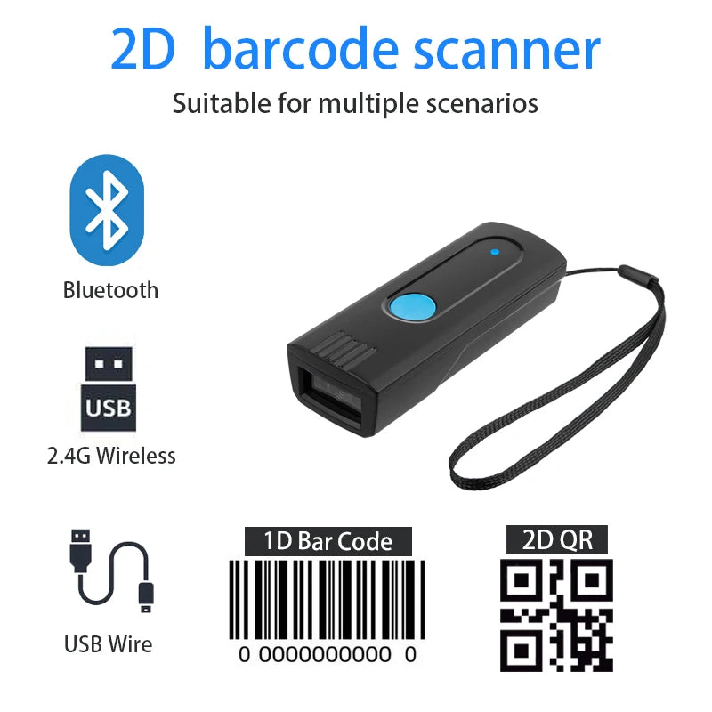 Mini Pocket Wireless Barcode Scanner
