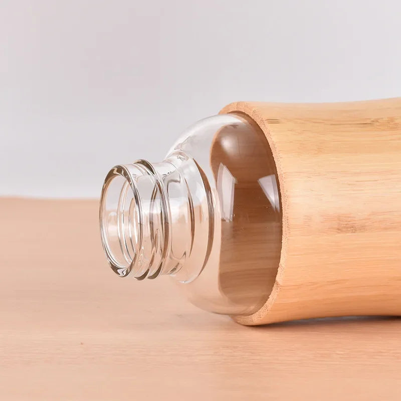 500ml Borosilicate Glass Water Bottle with Bamboo Sleeve