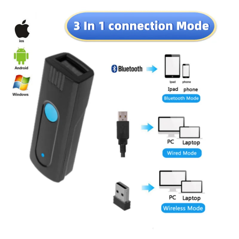 Mini Pocket Wireless Barcode Scanner