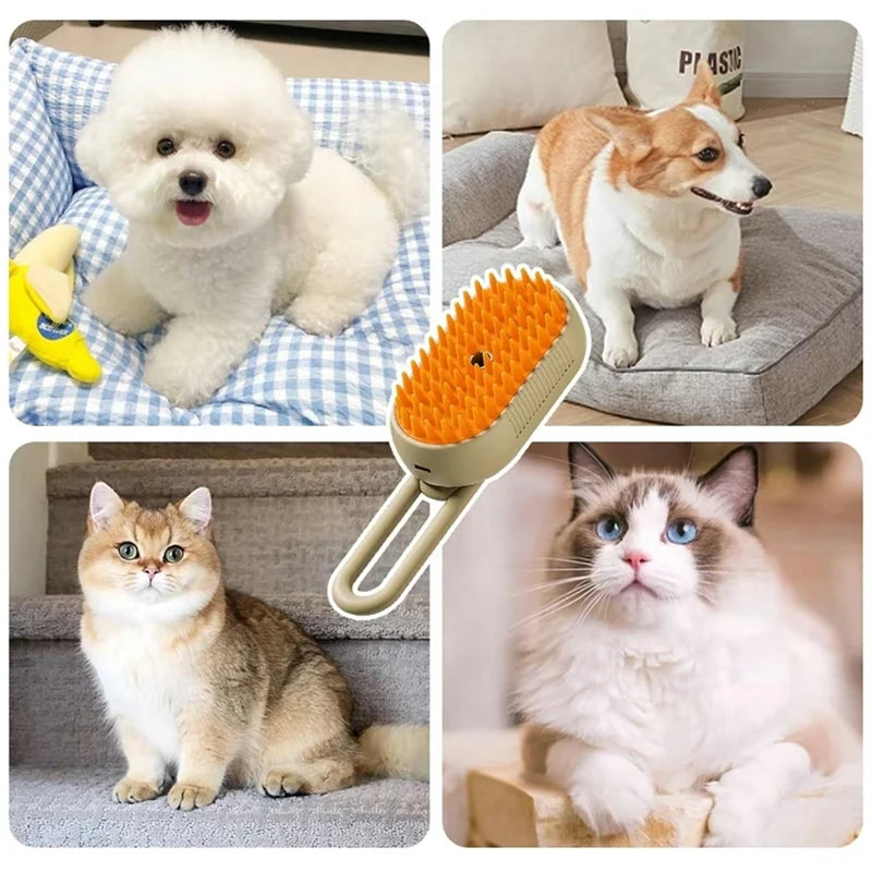 3-in-1 Electric Pet Grooming Brush