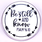 Psalm 46:10 “Be Still and Know” Faith Badge Pin