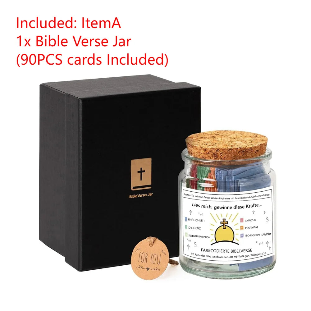 Bible Verses in A Jar Bible Verse Jar Spanish English Christian Scripture Prayer Hope Jar for Spiritual Growth Christian Gifts