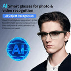 AI Smart Glasses~Sony Camera~Record Videos~Photo Recognition~Bluetooth Calling~Music Payback