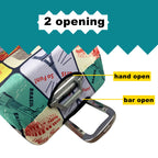 Thick Elastic World Map Luggage Cover