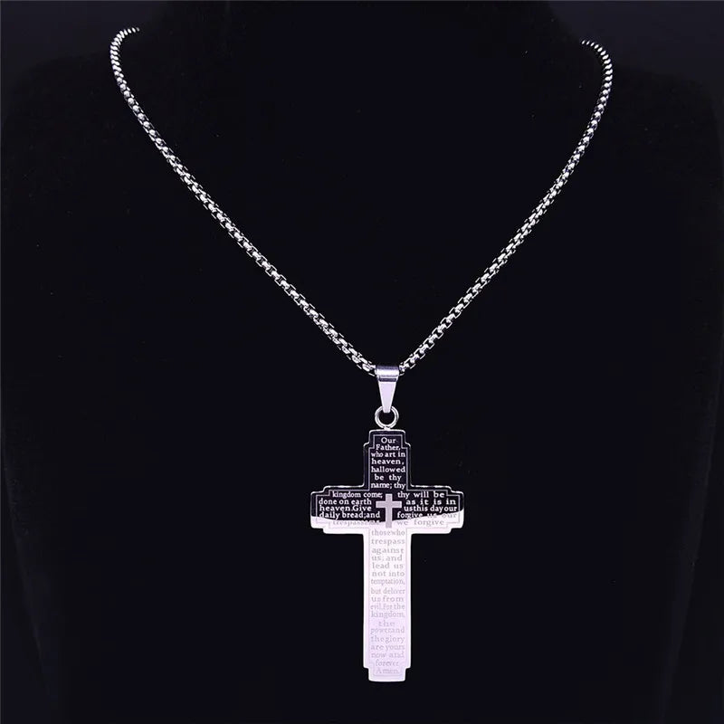 Christian Bible Cross Necklace