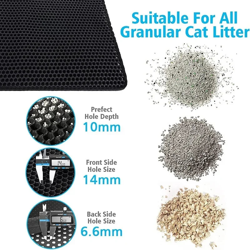 Non-Slip Litter Trapping Pad for Cats