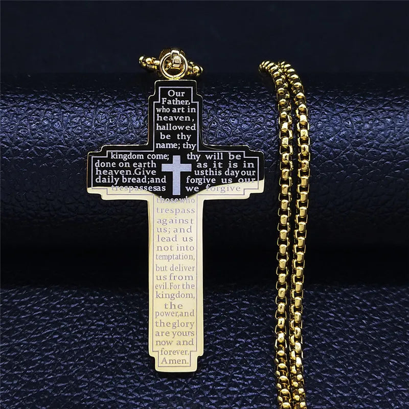 Christian Bible Cross Necklace