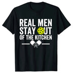 Vintage “Real Men Stay Out of the Kitchen” Short Sleeve Tee