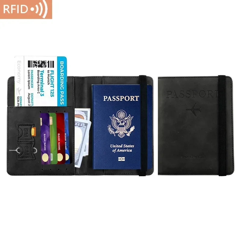 PU Leather Travel Wallet