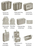 7/10 Pcs Travel Packing Cubes