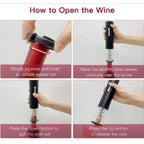 Electric Wine Bottle Opener with Foil Cutter