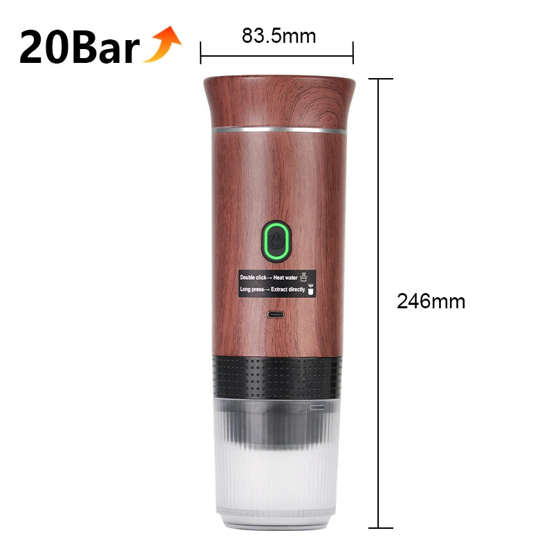 Wireless Portable Espresso Coffee Maker 3-in-1