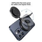 Portable 2500K-9000K Phone Fill Light with 3 Modes & Built-In Mirror