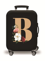 Thick Elastic World Map Luggage Cover