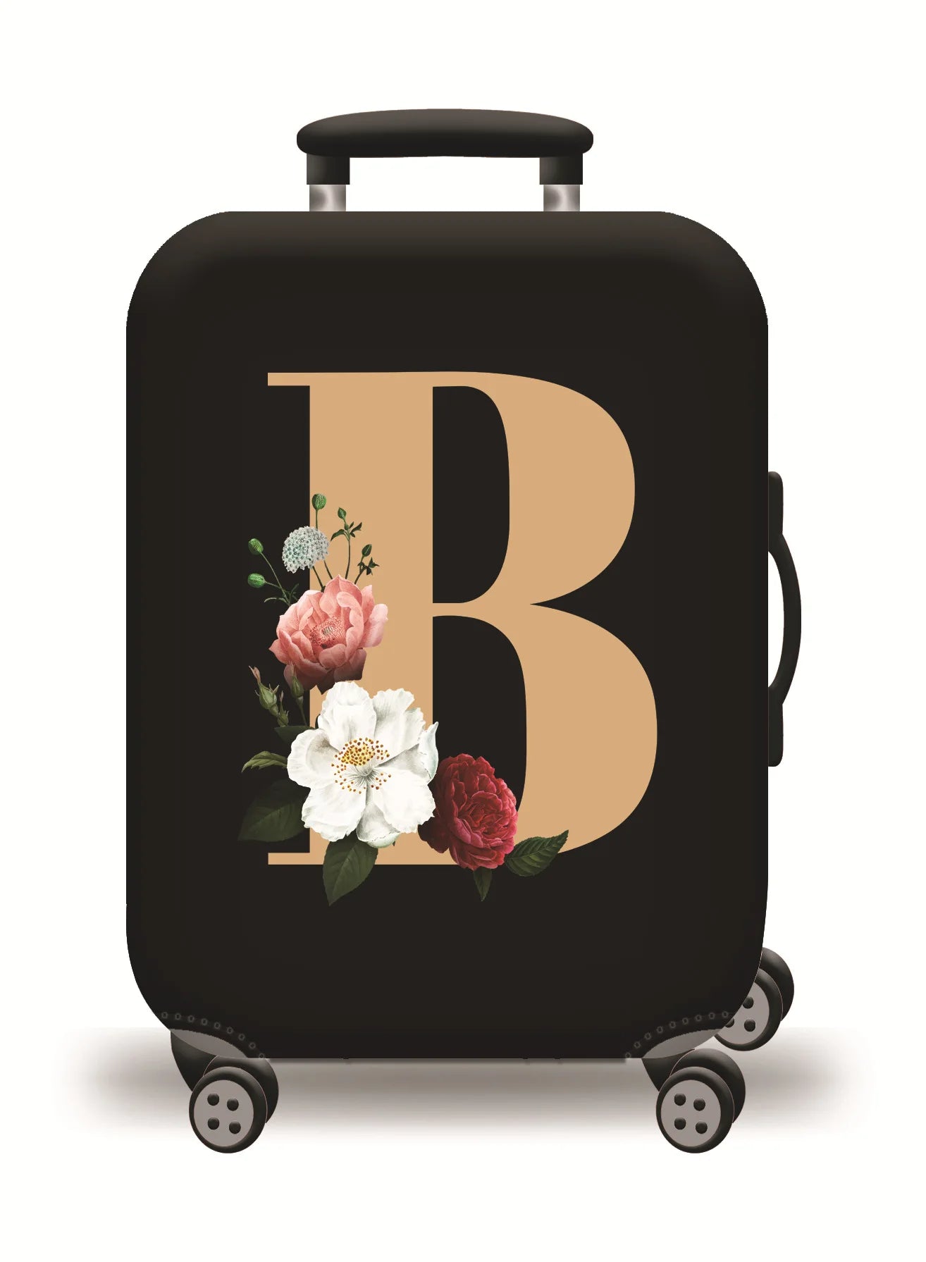 Thick Elastic World Map Luggage Cover