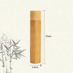 23cm Bamboo Toothbrush Tube & Tea Bottle