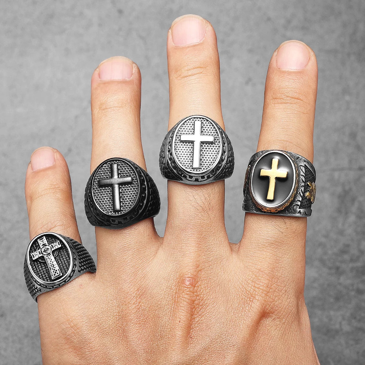 Christian Cross Ring