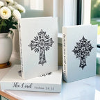 Faux Bible-Inspired Coffee Table Decor