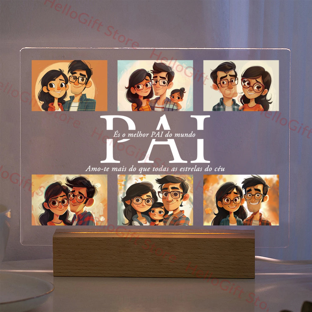 Custom Photo & Text Night Light