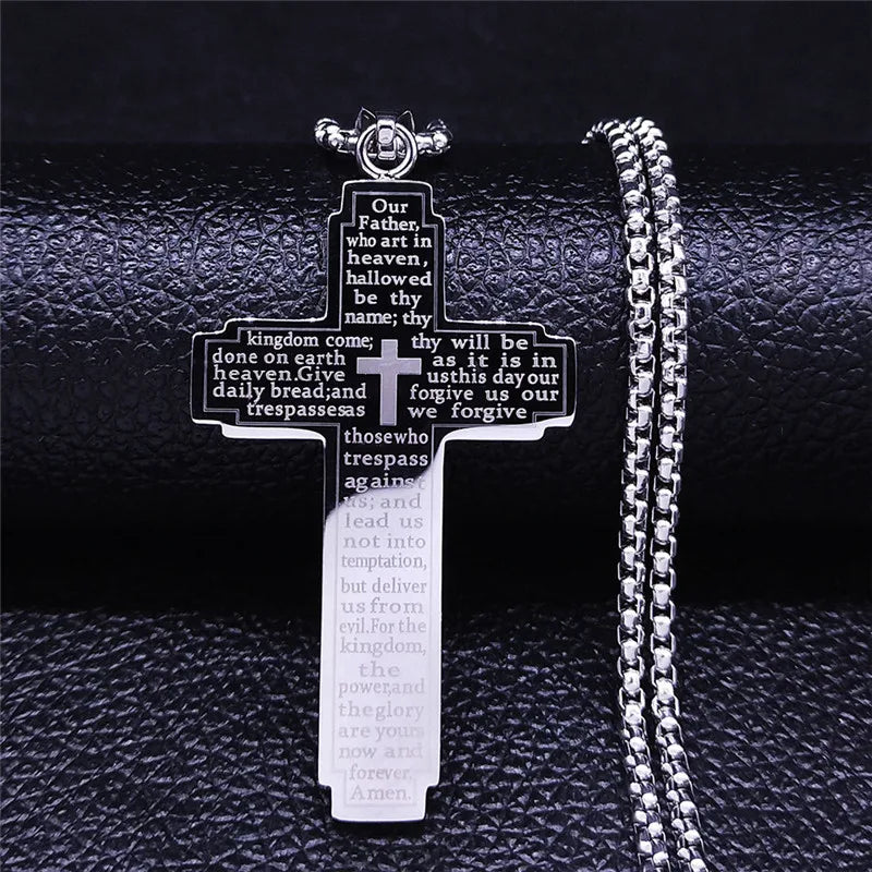 Christian Bible Cross Necklace
