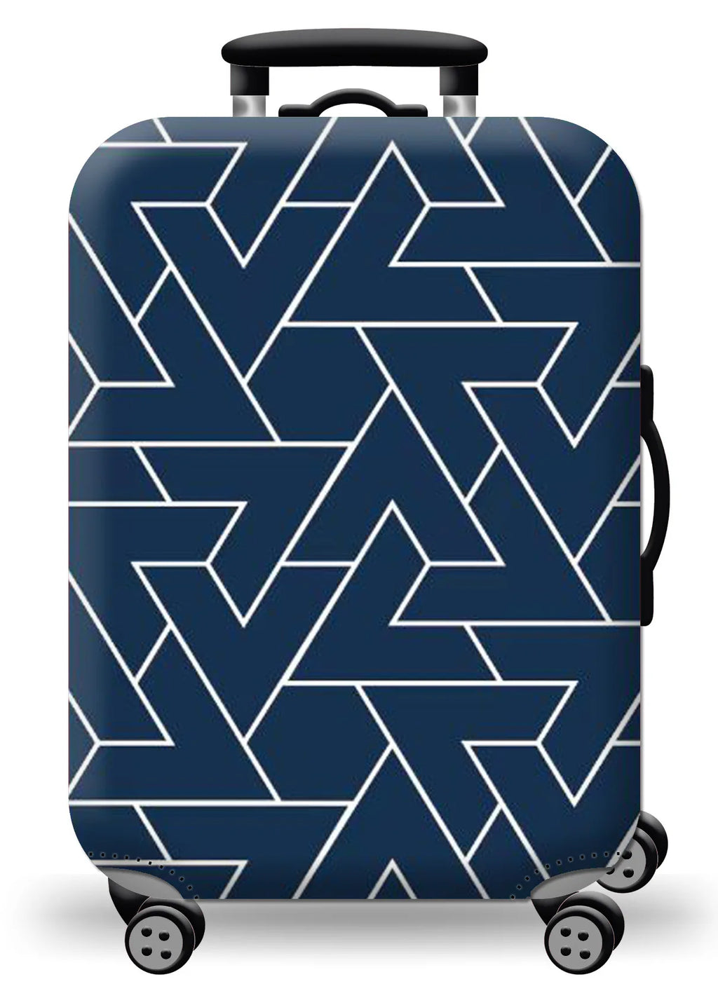 Thick Elastic World Map Luggage Cover