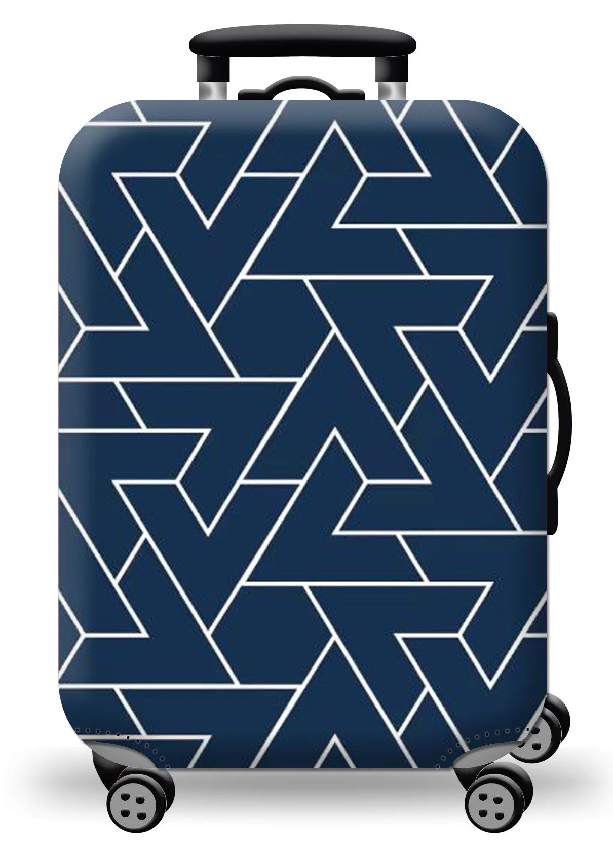 Thick Elastic World Map Luggage Cover