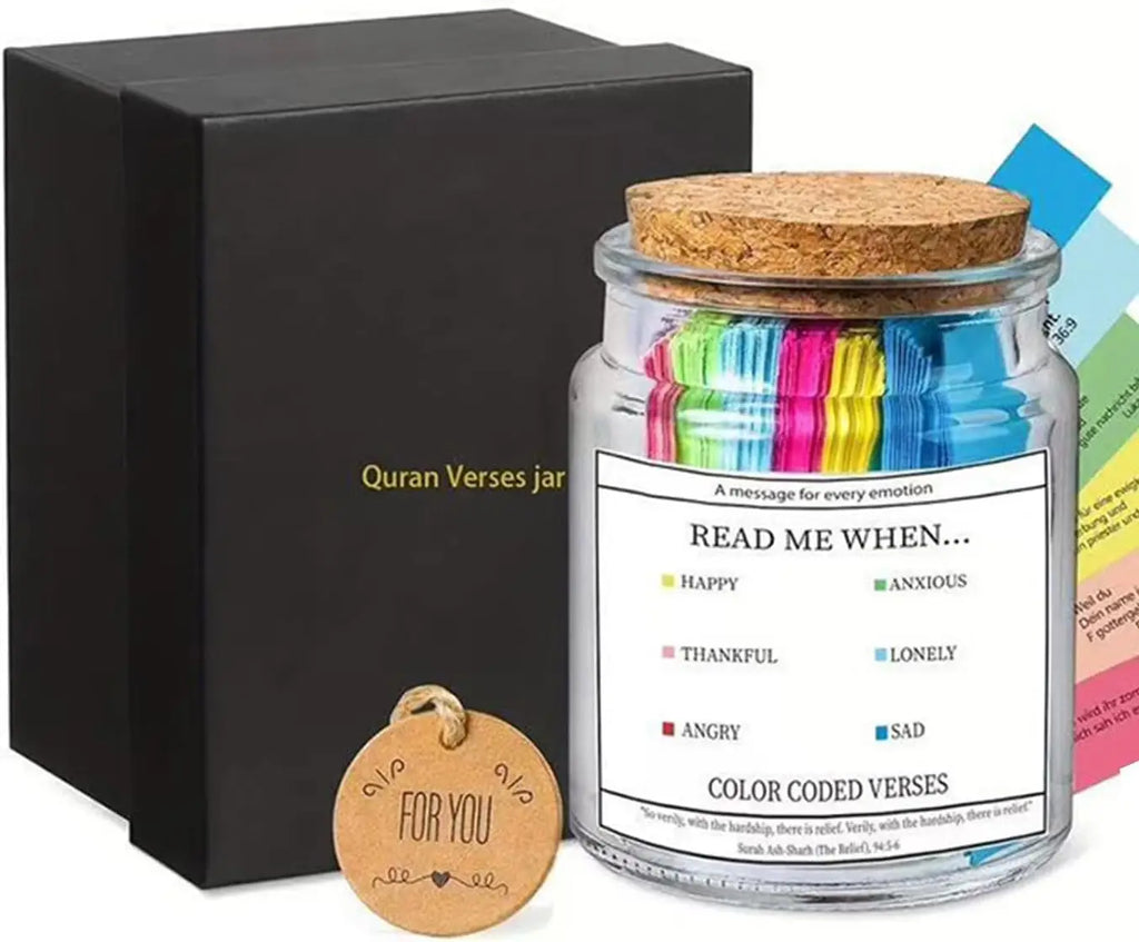 Inspirational Quran & Bible Verses Jar