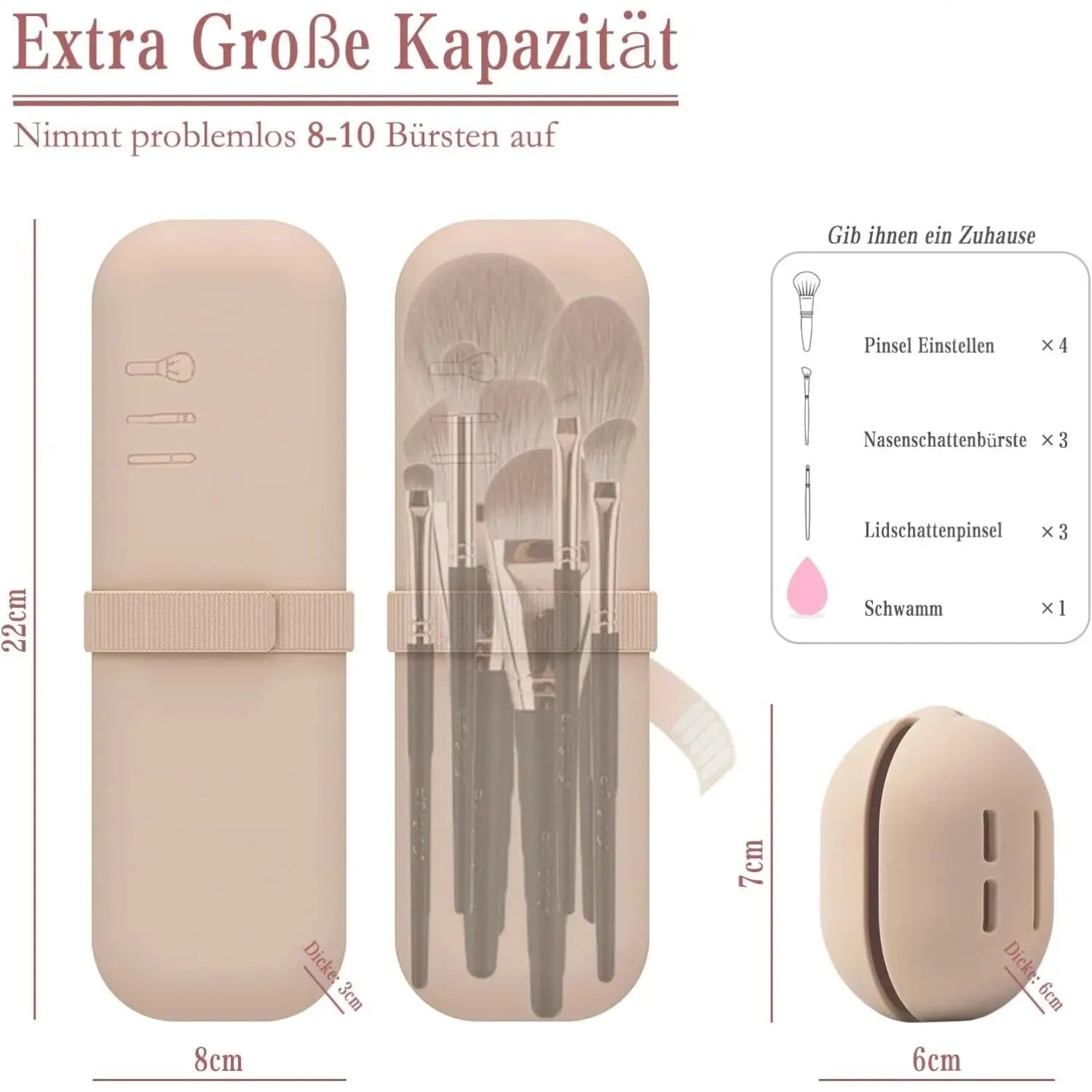 Travel Makeup Brush Holder