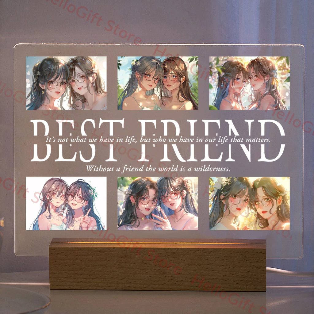 Custom Photo & Text Night Light