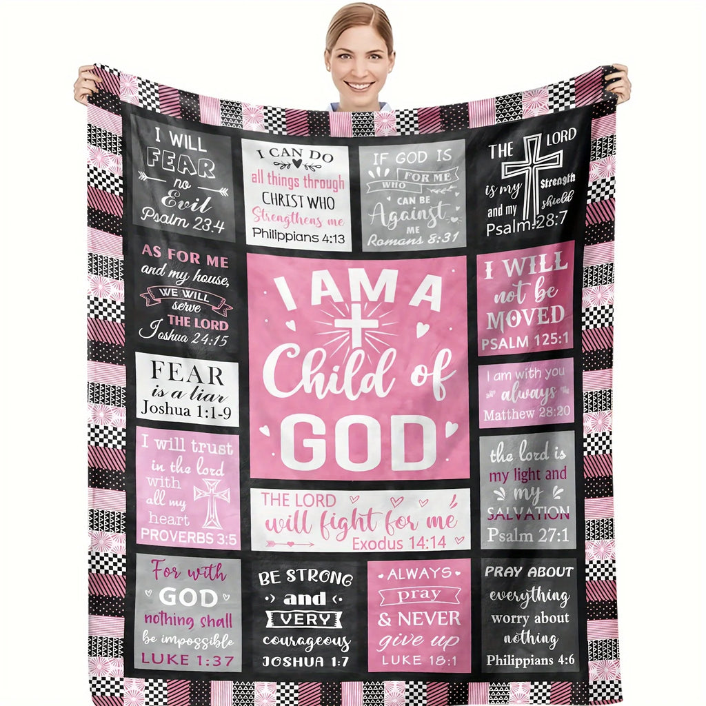 I Am a Child of God” Inspirational Blanket