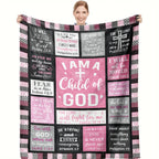 I Am a Child of God” Inspirational Blanket