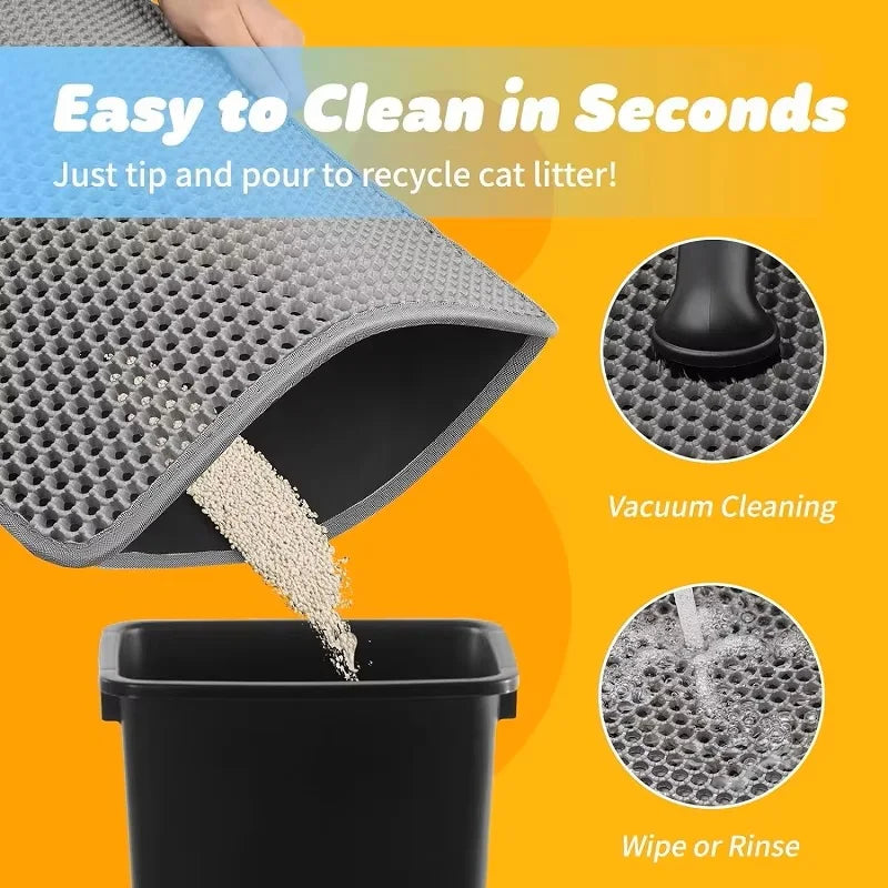 Non-Slip Litter Trapping Pad for Cats