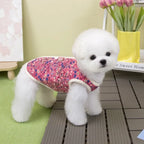 Winter Floral Dog Jacket