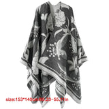 Trendy Warm Blanket Shawl Wrap Poncho for Outdoor Cardigan Warm Shawl Wrap for Wedding Evening Dresses Bridal Scarve