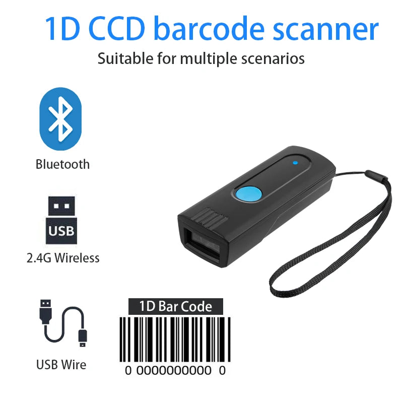 Mini Pocket Wireless Barcode Scanner