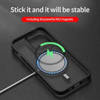 Luxury Transparent Phone Case For iPhone 17 Air 16 15 14 13 12 11 Pro Max Magnetic Magsafe Wireless Charge Shockproof Back Cover