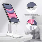 Adjustable Desktop Mobile & Tablet Holder